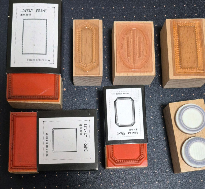 빈티지 저널 다꾸 스탬프 42종 이미지