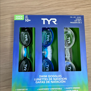 TYR 주니어 물안경 3개입 세트 새상품
