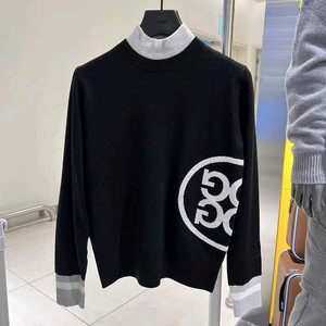 지포어 여성 골프 하프넥 목폴라 방풍 니트 스웨터