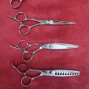 왼손 미용가위 6.8인치장가위/ 5.5인치블런트/ 슬라이싱/ 1010틴닝/ 기본틴닝