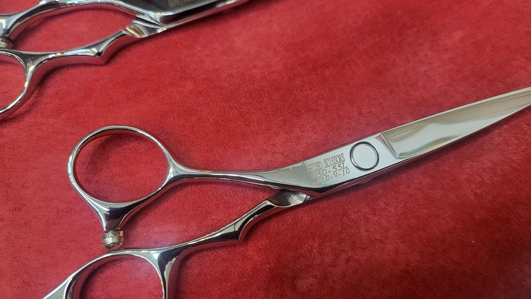 왼손 미용가위 / 5.5인치블런트/ 슬라이싱/ 1010틴닝/ 기본틴닝--2