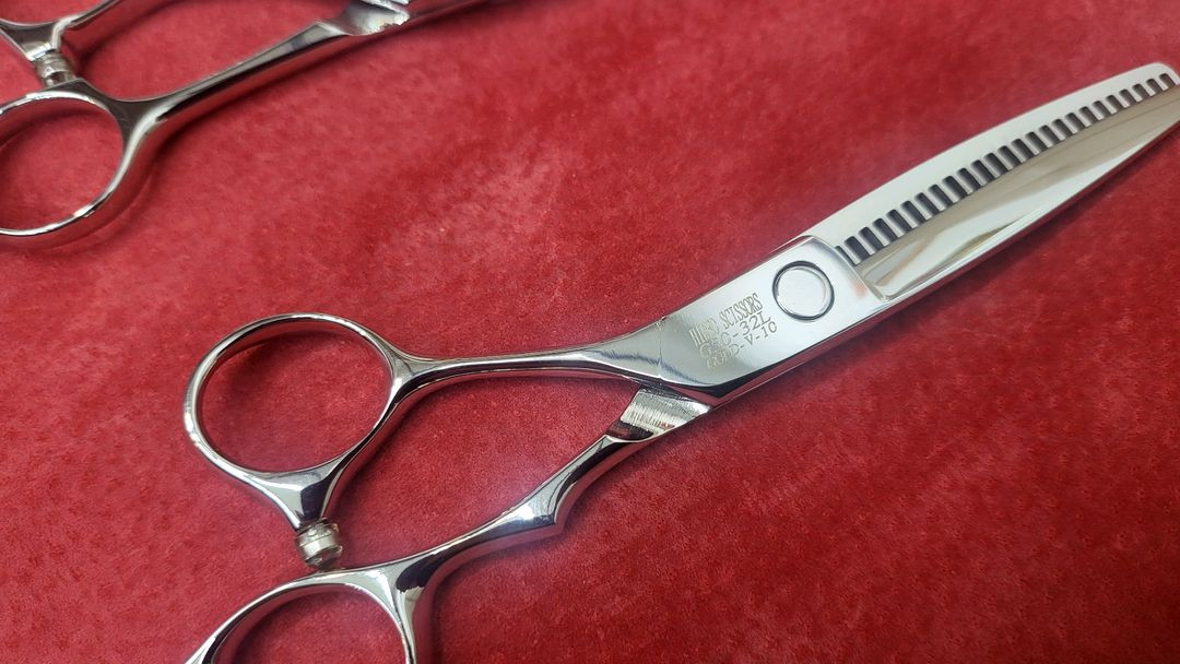 왼손 미용가위 / 5.5인치블런트/ 슬라이싱/ 1010틴닝/ 기본틴닝--5