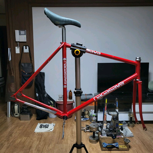 인터프로 나가사와 경륜 프레임 급처(경륜 브레이크 어댑터 신품 핸들바 포함)