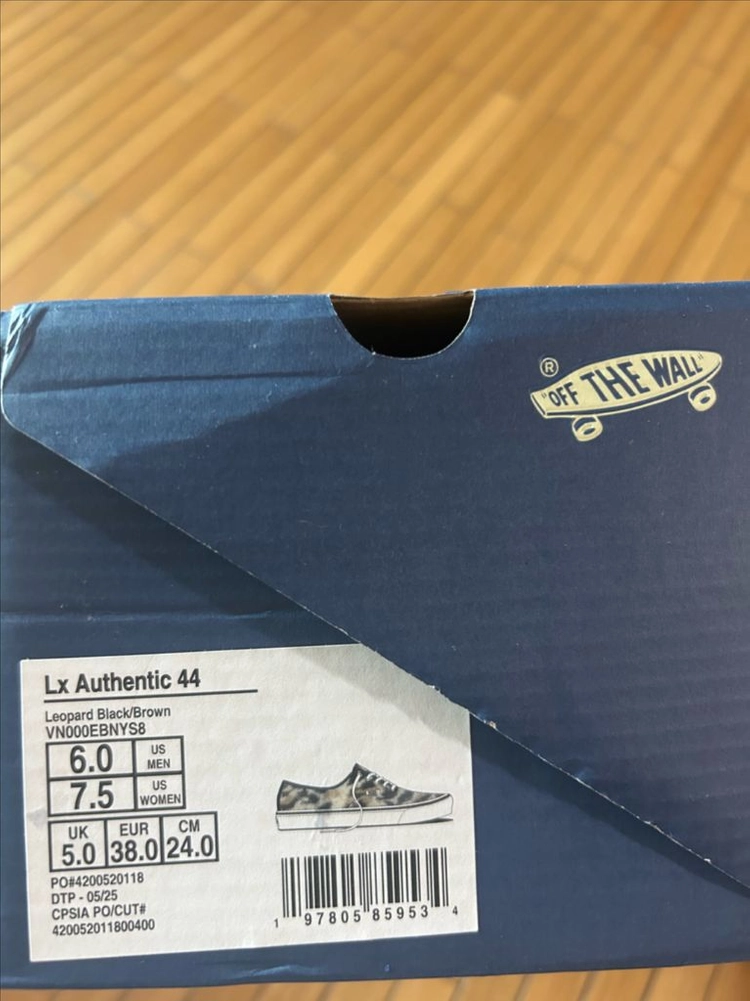 반스 어센틱 44 LX 레오파드 US 7.5 (240mm) 새상품 이미지