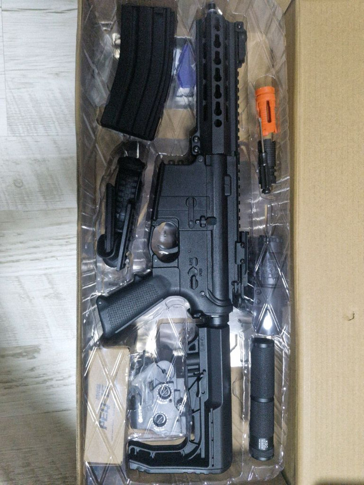 AR-15 수정탄 총 + 과녁 + 수정탄--2