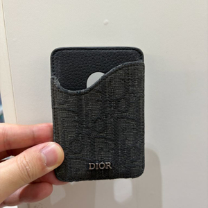 디올 오블리크 맥세이프 카드지갑 블랙 풀박스 (상급)