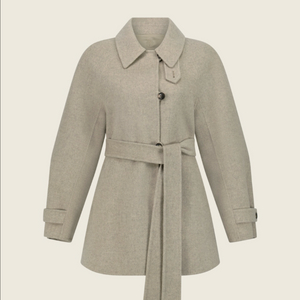 유메르 베일리 캐시미어 하프코트 문베이지