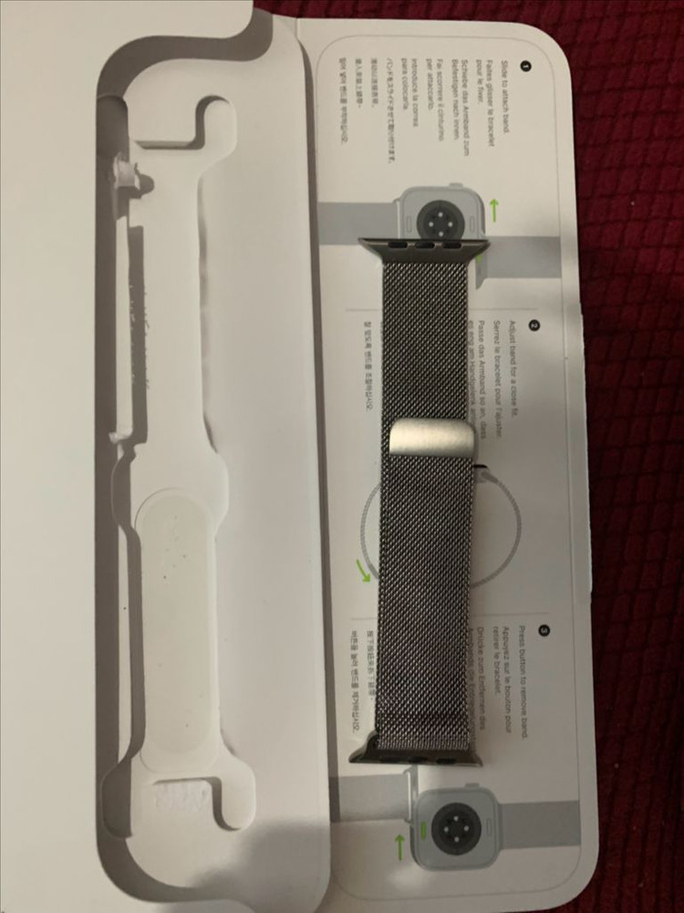 애플워치 46mm 네츄럴 밀레니즈 루프 s/m 정품 이미지