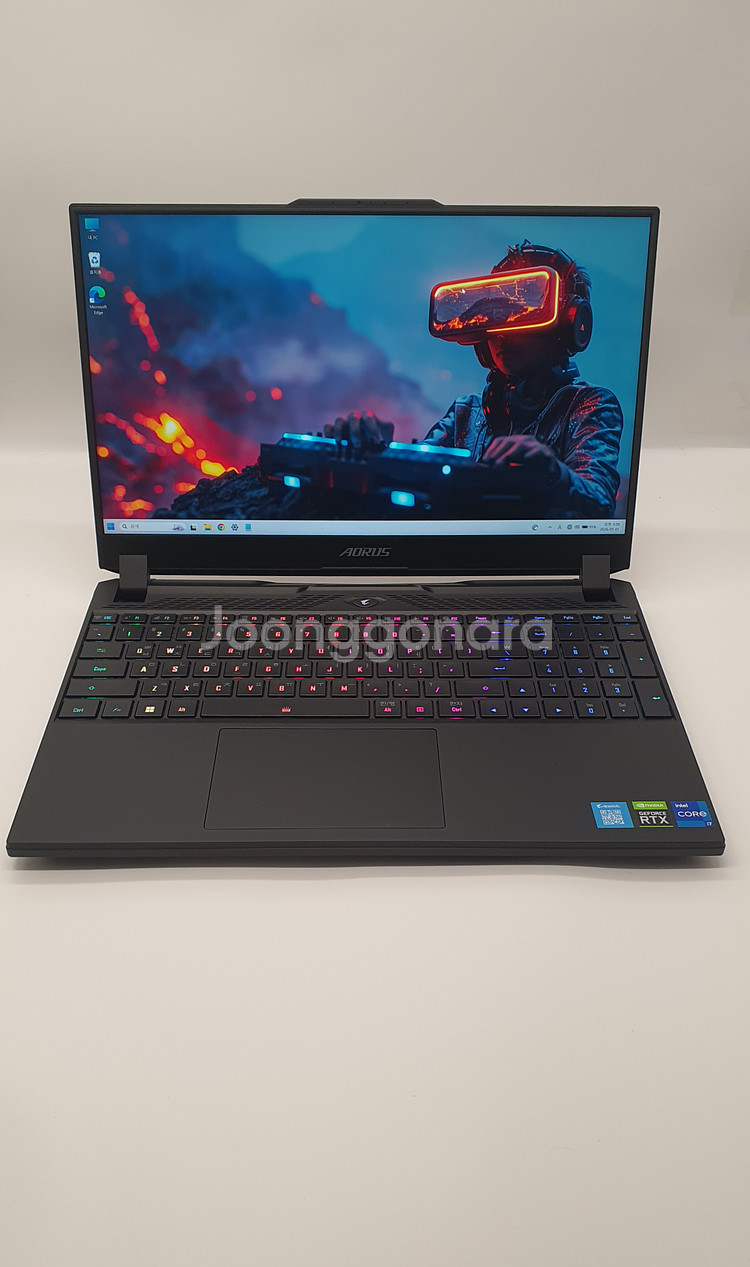 기가바이트 15인치 게이밍노트북 어로스(i7-12th/3070Ti/램32GB/SSD 1TB)--1