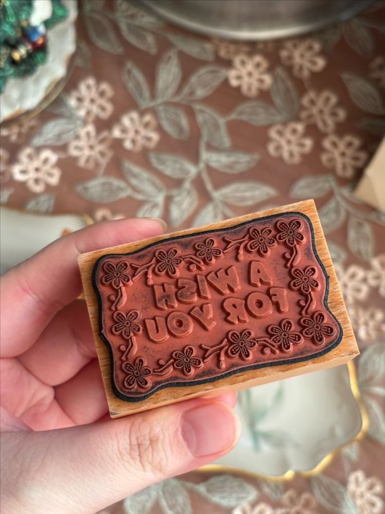 2개) 중고/ 빈티지 알파벳스탬프, 로고스탬프 세트 빈티지다꾸 다이어리 소품 알파벳도장--6