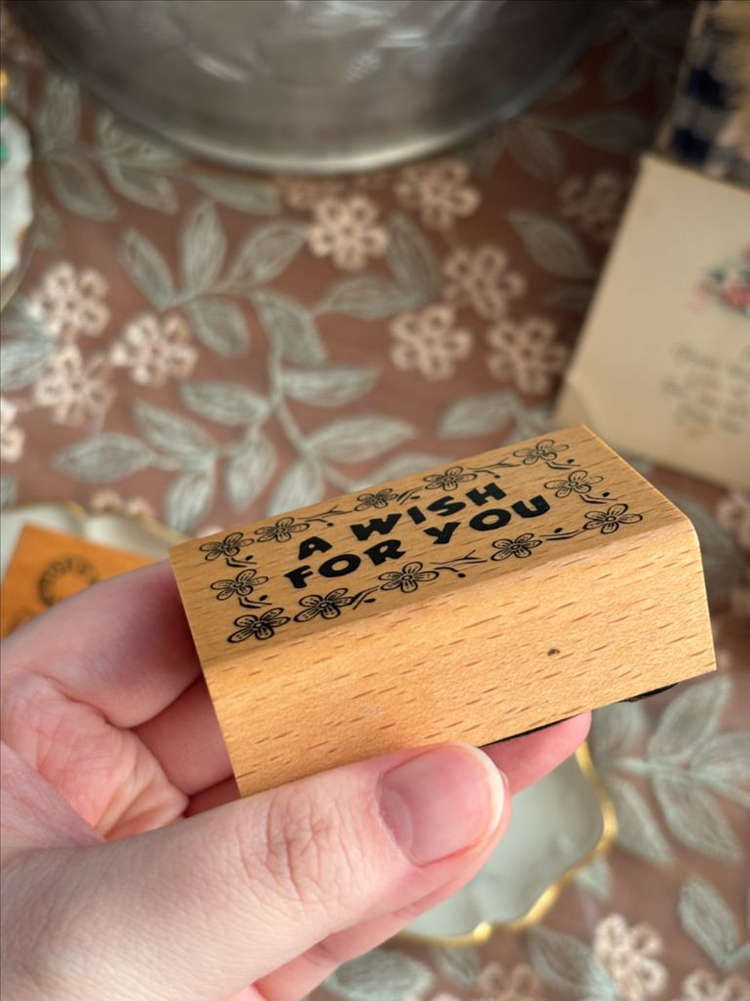 2개) 중고/ 빈티지 알파벳스탬프, 로고스탬프 세트 빈티지다꾸 다이어리 소품 알파벳도장--7