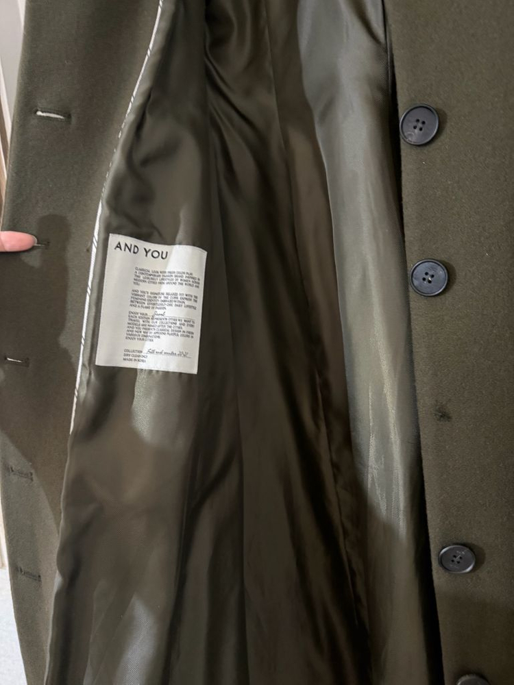 정가50만원대/ and you 앤유 울 롱코트--8
