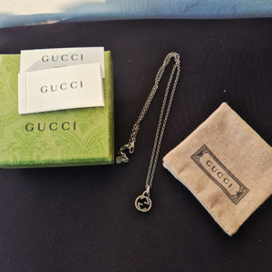 구찌 인터로킹 목걸이