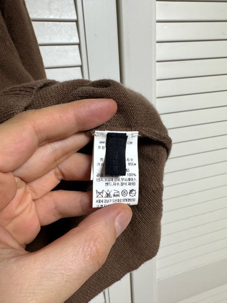 23FW 더캐시미어 이탈리아 제조 캐시미어 100 가디건 85 타임 이미지