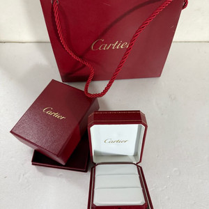 <정품> 까르띠에 커플링 케이스 박스 반지케이스 링케이스 반지 이미지