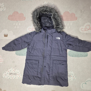 노스페이스 구스 키즈롱패딩 차콜 110