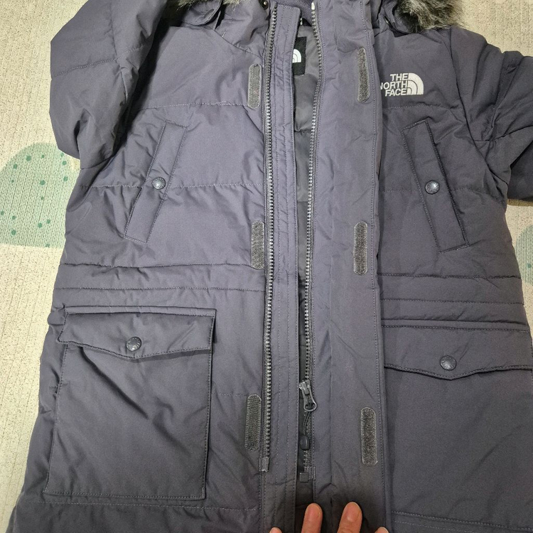 노스페이스 구스 키즈롱패딩 차콜 110 이미지