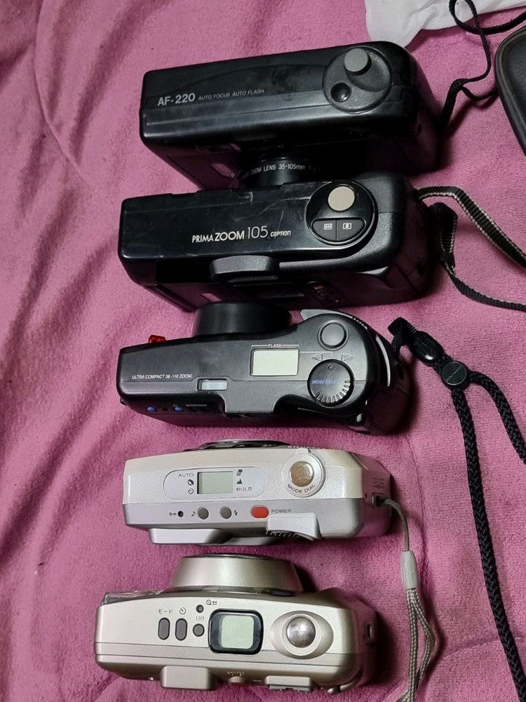 부품용 수리용 필름카메라 5개 판매합니다 이미지