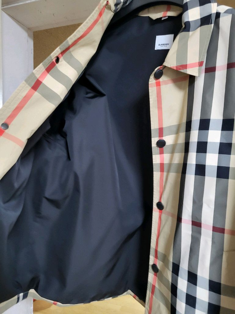 23SS 버버리 체크 자켓 m--4