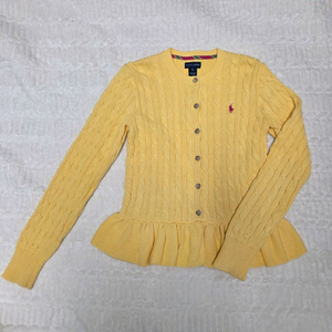 폴로 랄프로렌 여아 케이블 니트 가디건 XL 16 (딱한번착용)(140-150사이즈)