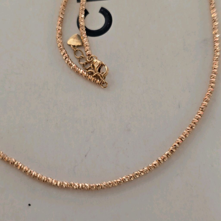 18k핑크골드 컷팅볼 목걸이 이미지