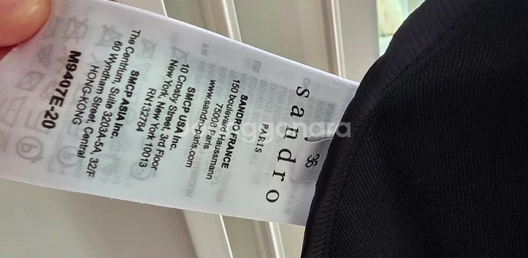 산드로 여성 트렌치코트 블랙(신세경 트렌치)--4