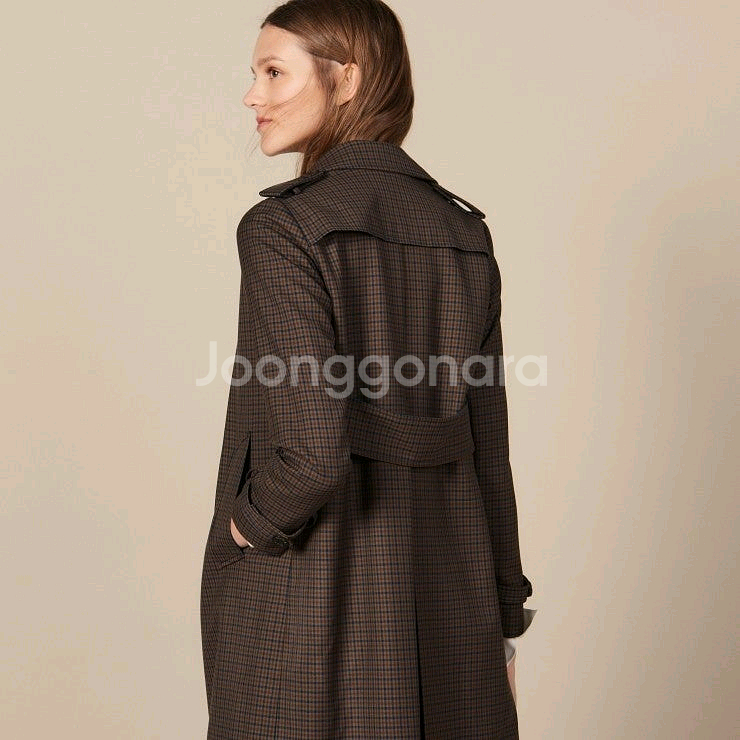 산드로 여성 트렌치코트 블랙(신세경 트렌치)--9