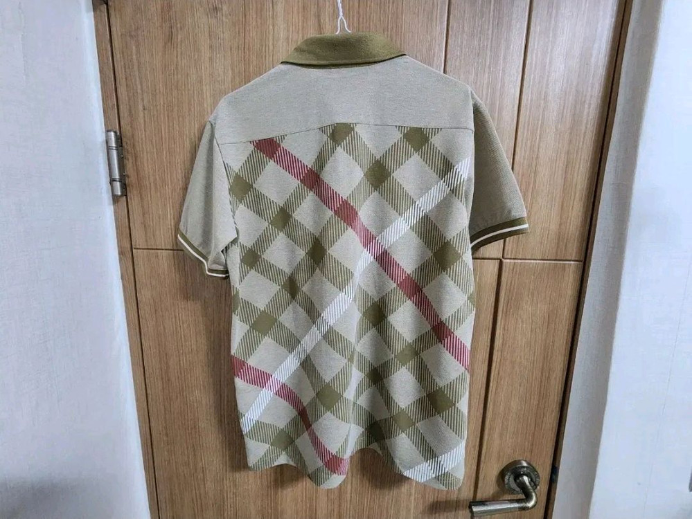 (95)닥스골프 백체크 반팔 카라 티셔츠--2