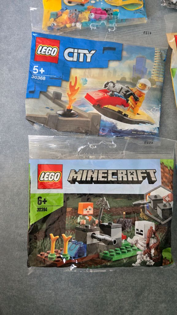 레고 폴리팩 닌자고,시티, 마인크래프트 6종 일괄판--3