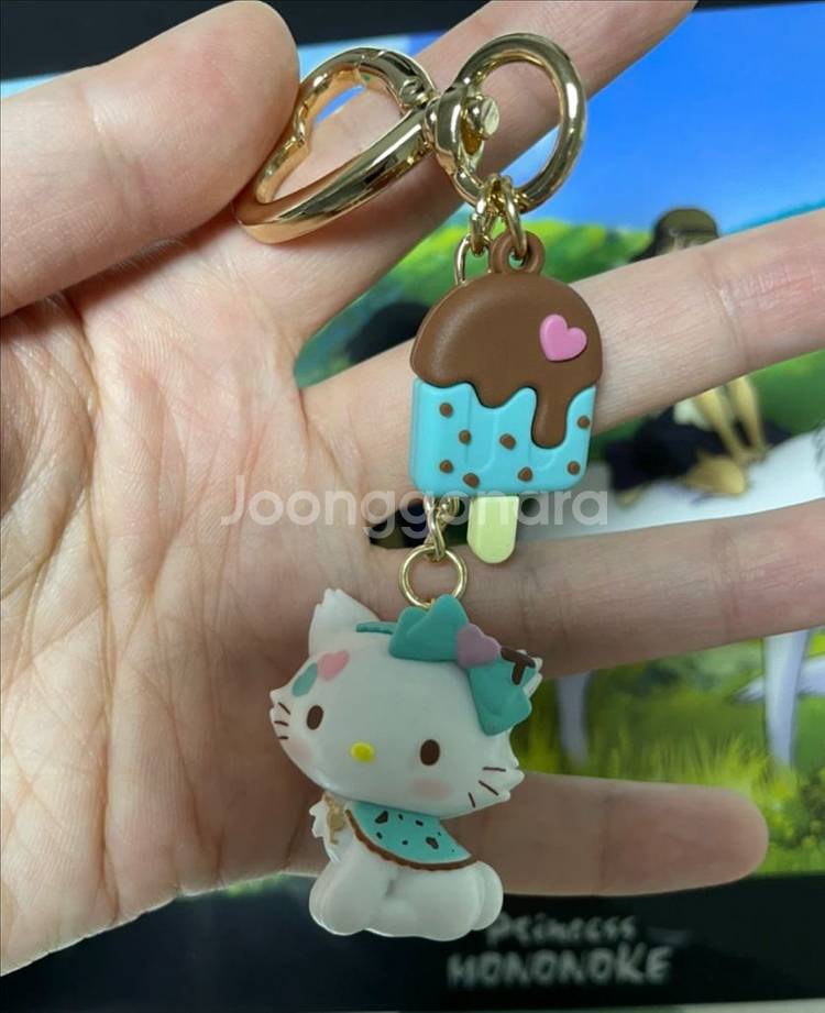 정품) 산리오 민트초코키티키링--1