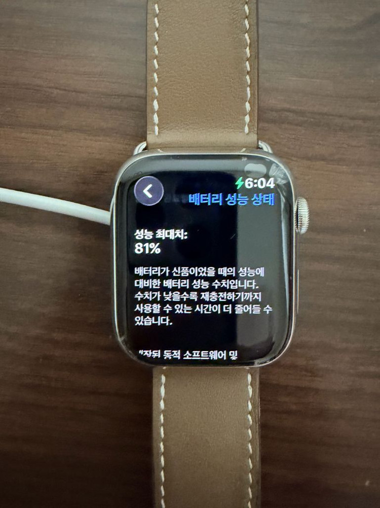 애플워치7 실버 에르메스 45mm full box 이미지