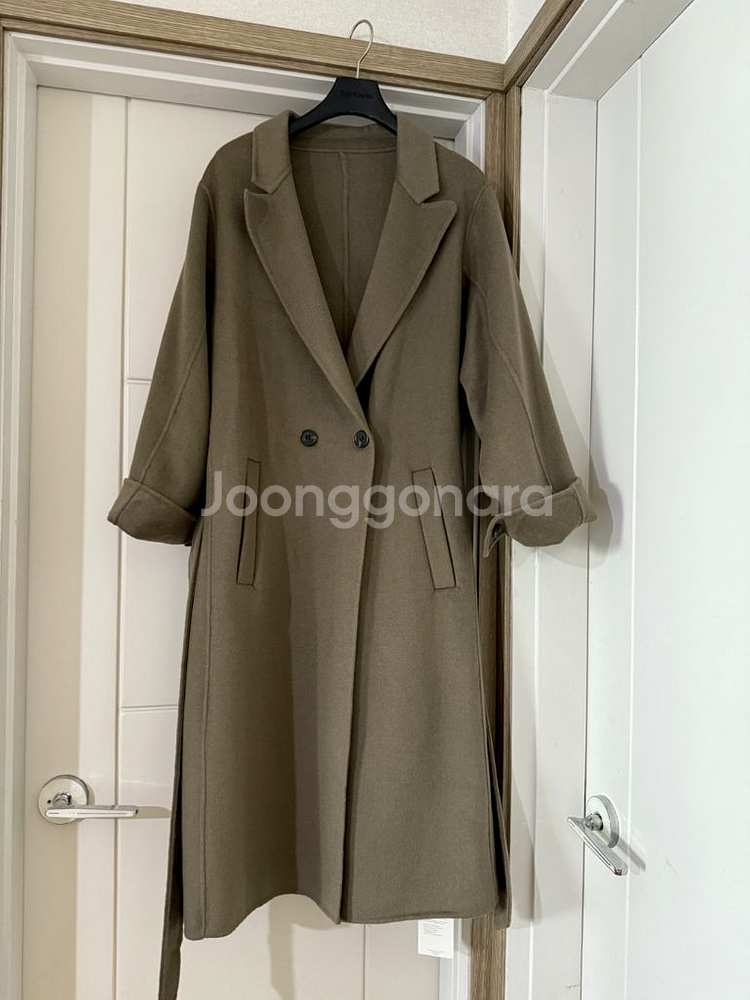 새제품/ 핸드메이드 오버핏 롱코트--3