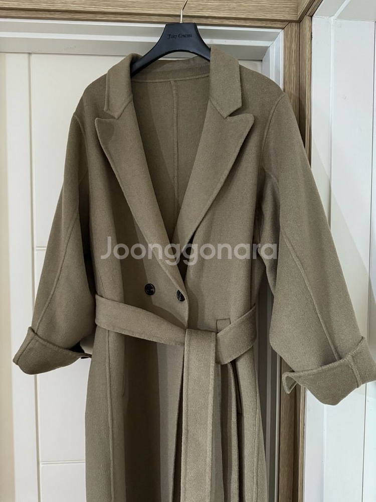 새제품/ 핸드메이드 오버핏 롱코트--6