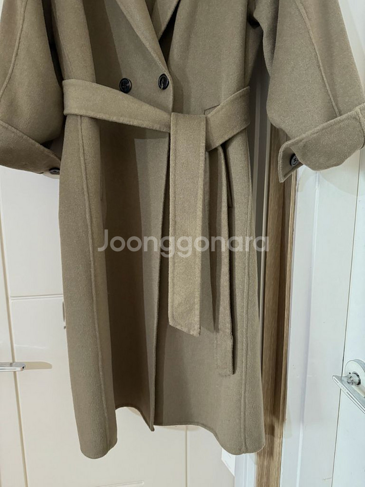 새제품/ 핸드메이드 오버핏 롱코트--7