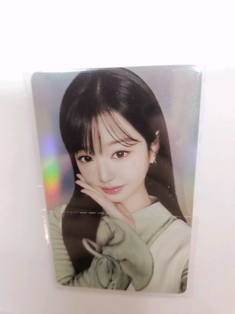 아이브 장원영 파파존스 8차 프리즘 포카 포토카드 이미지