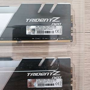 지스킬 DDR4-3600 CL18 TRIDENT Z NEO 128GB (32GB x 4)