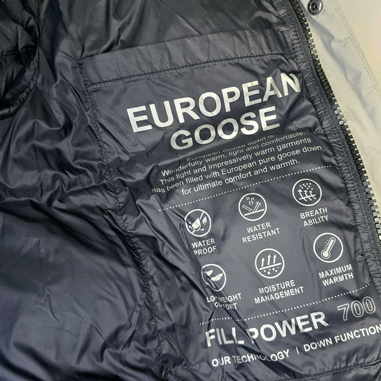 [M] 폴햄 알래스카 구스다운 패딩 라이트그레이 #WH--7