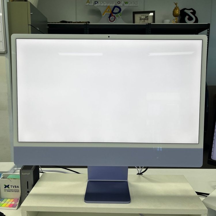 [A급/풀박스] 아이맥 M1 퍼플 24인치 (16G / 512G / 8코어) 판매합니다 이미지