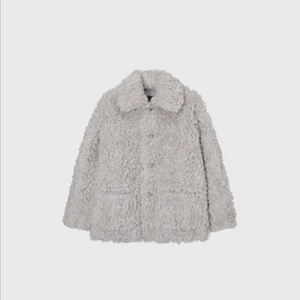 모노하 리버시블 플러피 코트 아이보리