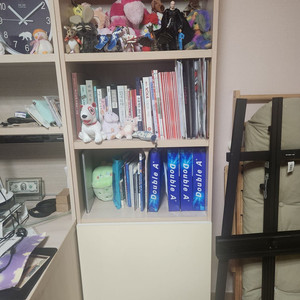 한샘 메이플 컬러 5단 책장