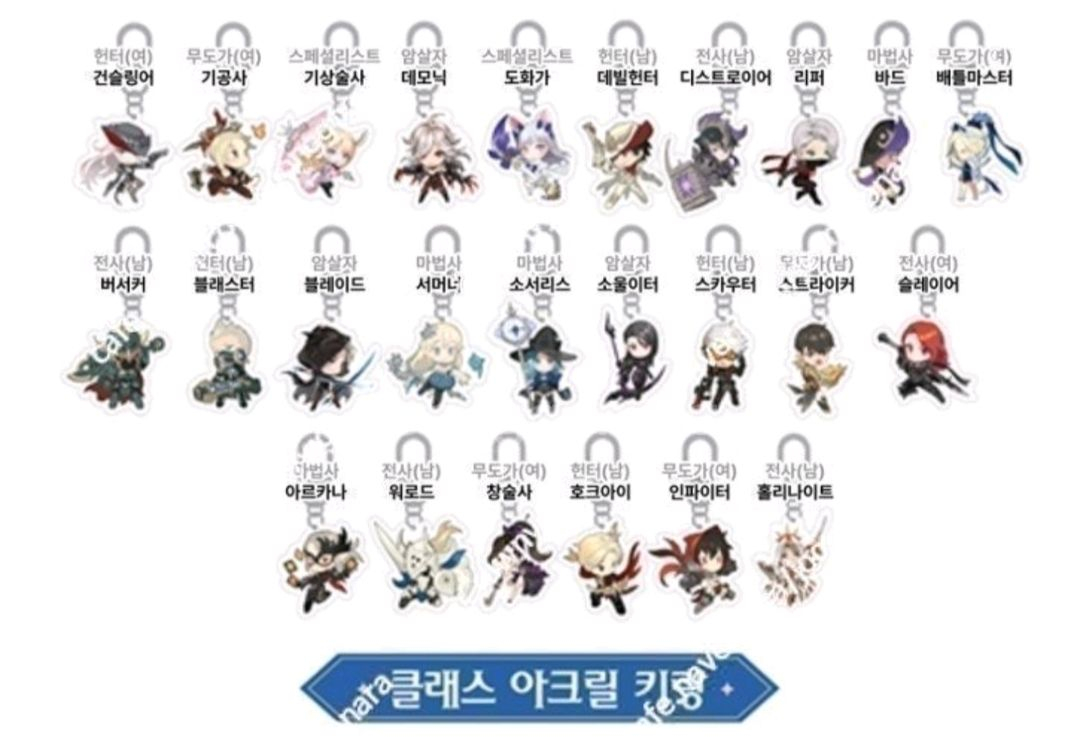 로스트아크 디스트로이어(디트) 키링키캡 세트 페스타 한정판 굿즈 미개봉 선물용 로아 이미지