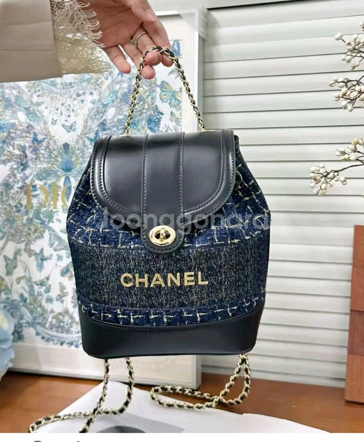 샤넬 뷰티 트위드 백팩 마지막할인가--1