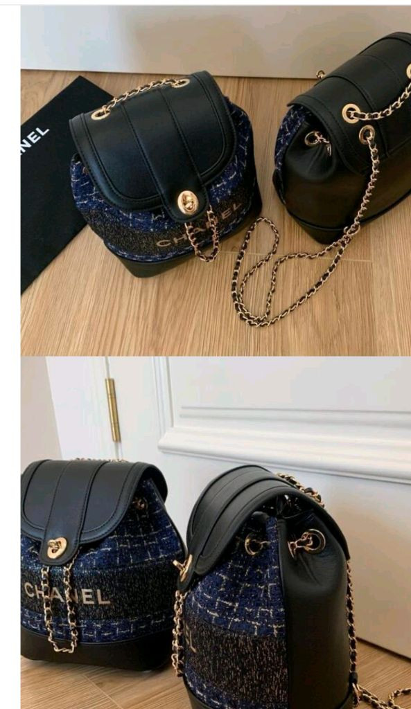 샤넬 뷰티 트위드 백팩 마지막할인가무료배송--2