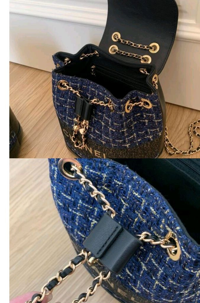 샤넬 뷰티 트위드 백팩 마지막할인가무료배송--3