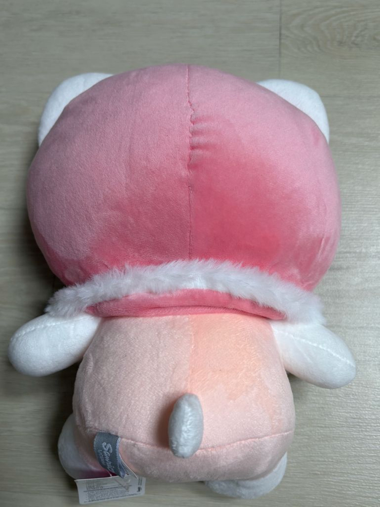 산리오 겨울한정 헬로키티 핑크 컬러망토 중형인형--1