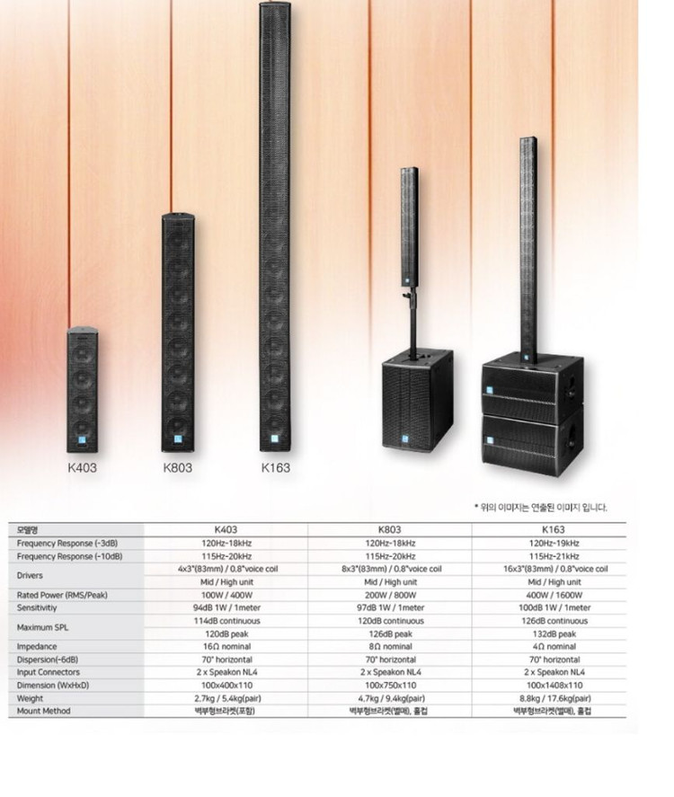 하이엔드 스피커 폐업 판매[대형매장&공연장&교회&이벤트용] 이미지