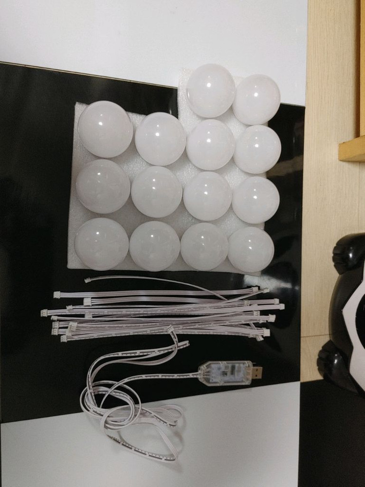 LED 화장대 전신거울 전구 블루투스 컨트롤--1