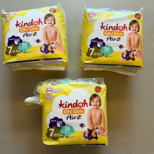 킨도 오슬림 에어 팬티 기저귀 7단계(17~21kg) 3팩