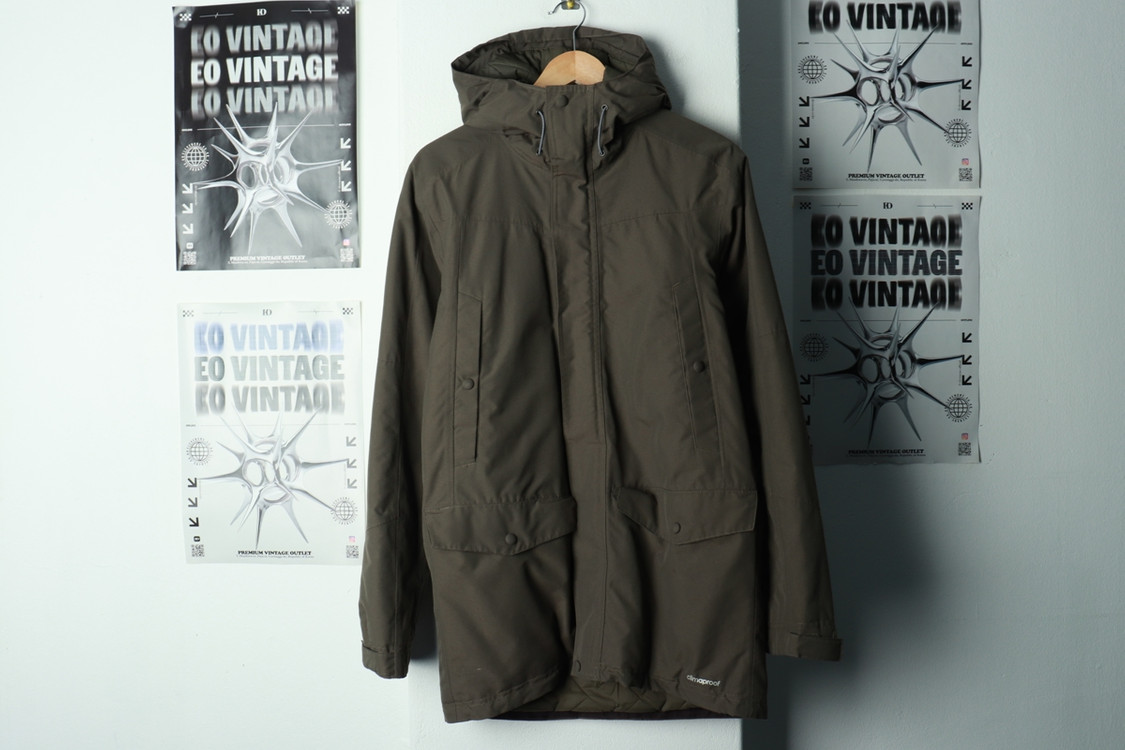 (M) 아디다스 패딩 점퍼자켓 야상 경량 카키 이미지