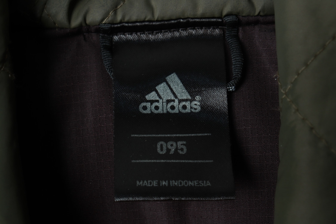 (M) 아디다스 패딩 점퍼자켓 야상 경량 카키 이미지